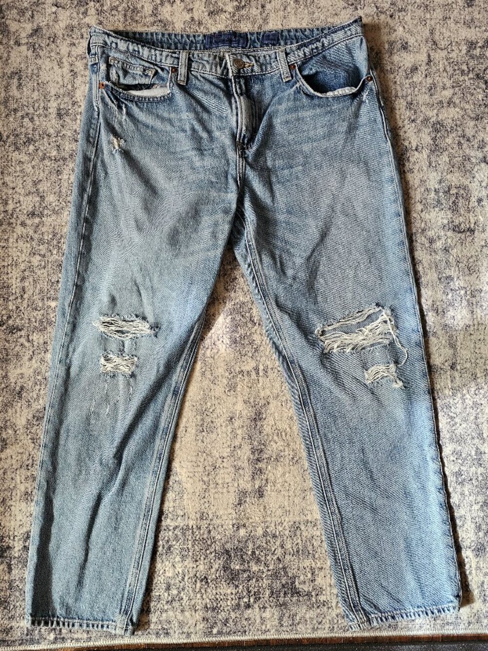 Lucky Brand Co. Distressed Slim Straight Jeans Size 29 Light Wash